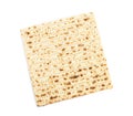 Passover matzo isolated on white. Pesach celebration Royalty Free Stock Photo