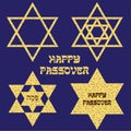 Passover Matzoh jewish stars