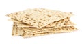 Passover matzos isolated. Pesach celebration Royalty Free Stock Photo
