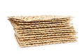 Passover matzos isolated. Pesach celebration Royalty Free Stock Photo