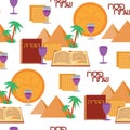 Passover seamless pattern background