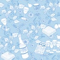 Passover seamless pattern background