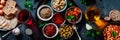 Passover Seder plate with a diverse array of symbolic foods, reflecting the multicultural aspect of the holiday