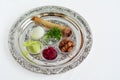 Passover Seder Plate Royalty Free Stock Photo