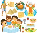 Passover Symbols Clipart Set Royalty Free Stock Photo