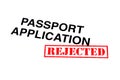 Passport Application Rejected