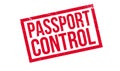 Passport Control rubber stamp