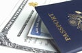 Passport and documents Royalty Free Stock Photo