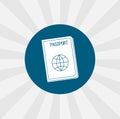 Passport isolated icon. traveling design element