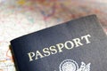 Passport and map Royalty Free Stock Photo