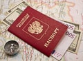 Passport with the money Royalty Free Stock Photo