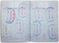 Passport Pages Royalty Free Stock Photo