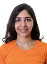 Passport photo of a young arabic woman Royalty Free Stock Photo