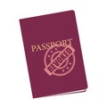 Passport is revoked and denied after revocation and official discontinuation Royalty Free Stock Photo