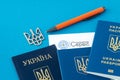 Passport service Document. Ukrainian center for issuing documents. Ukraine, Kyiv - January 26, 2024