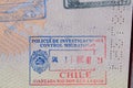 Passport stamp of Chile