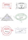 Passport stamps Royalty Free Stock Photo