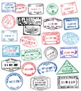 Passport Stamps Royalty Free Stock Photo
