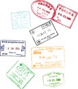 Passport stamps