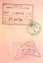 Passport stamps