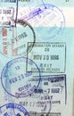 Passport Stamps - Cayman Islands Royalty Free Stock Photo