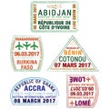 Passport stamps of West Africa