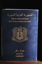 Passport of the Syrian Arab Republic Royalty Free Stock Photo