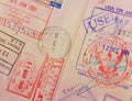 Passport with thai and hongkong stamps