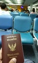 Passport and travel in the airport for departure another country