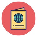 Passport, travel id Vector Icon which can easily edit