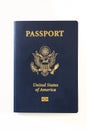 Passport of the US citizen. Identification document over bright background Royalty Free Stock Photo