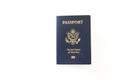 Passport of the US citizen. Identification document over bright background Royalty Free Stock Photo