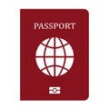 Passport vector icon