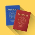 passport. Vector illustration decorative design Royalty Free Stock Photo