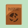passport. Vector illustration decorative design Royalty Free Stock Photo