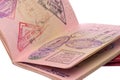 Passport and Visas Royalty Free Stock Photo