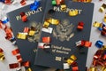 Passports with Confetti