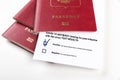 Passports with coronavirus covid-19 antibody test results