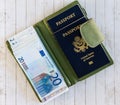 Passports, Euros, and Green Wallet