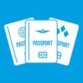 Passports icon white