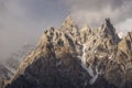 Passu cathedral mountain peak, Gilgit Baltistan, Pakistan Royalty Free Stock Photo