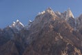 Passu cathedral mountain peak in a morning, Gilgit Baltistan, Pa Royalty Free Stock Photo