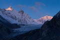 Passu glacier, one of biggest glacier out of earth pole, Gilgit Royalty Free Stock Photo