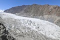 Passu Glacier on Sunny Day in Upper Hunza, Pakistan Royalty Free Stock Photo