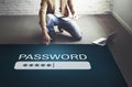 Password Access Firewall Internet Log-in Private Concept Royalty Free Stock Photo