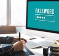 Password Access Firewall Internet Log-in Private Concept Royalty Free Stock Photo