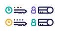 Password Access Key Icon Set for Digital Security, vector design Generative AI Royalty Free Stock Photo