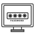Password computer icon