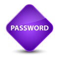 Password elegant purple diamond button Royalty Free Stock Photo