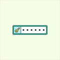 Password icon. icon related to design elements. suitable for web site, app, user interfaces,element, printable etc. flat icon Royalty Free Stock Photo